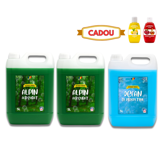 Detergent Alpin 10L, Ocean 5L + CADOU
