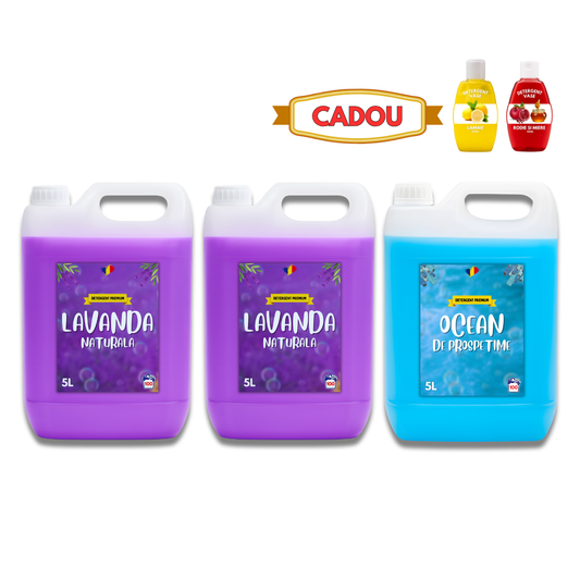 Detergent Lavandă 10L, Ocean 5L + CADOU