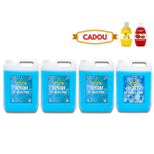 Detergent Ocean 15L, Balsam Esență Prospețime 5L + CADOU